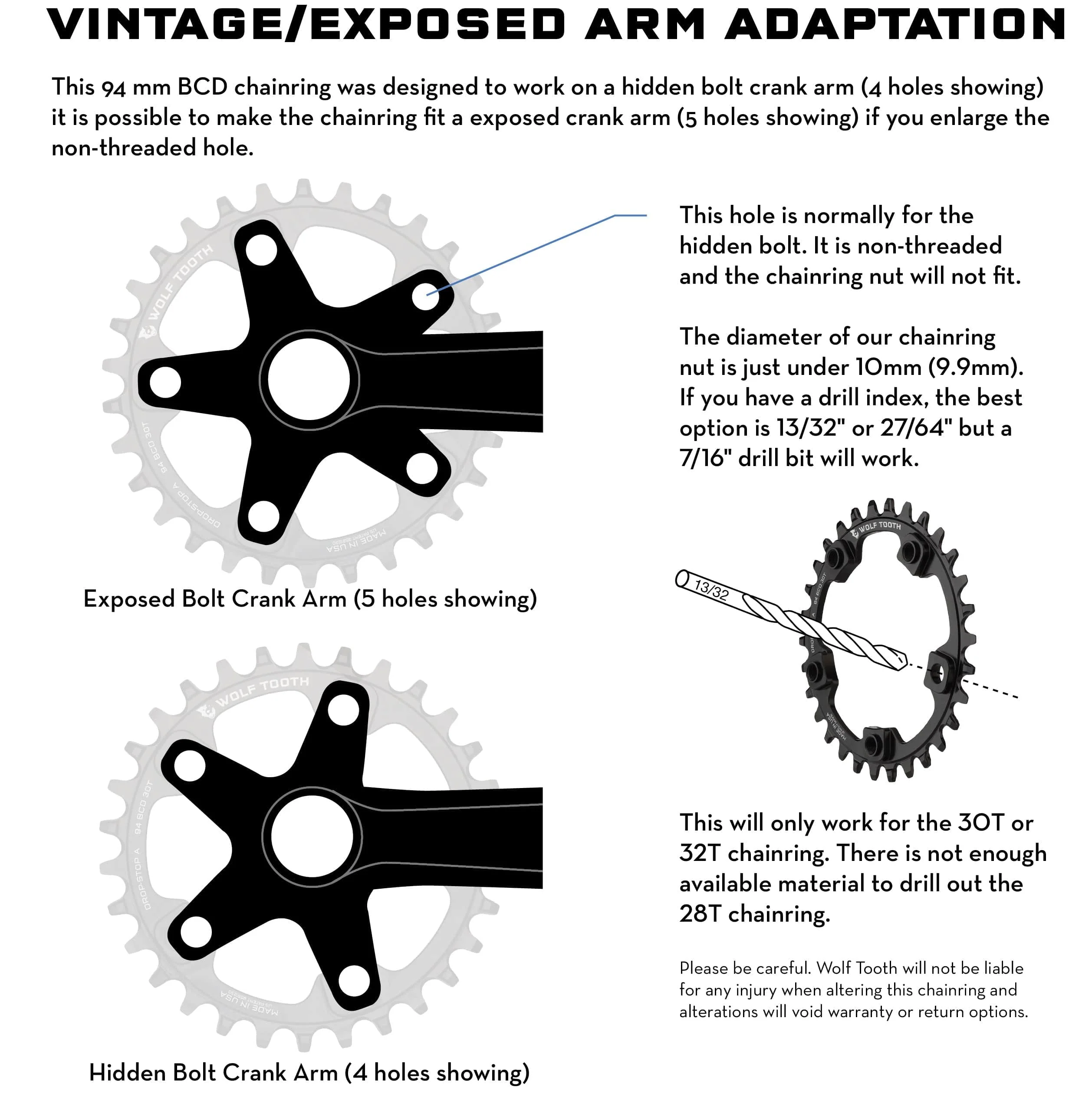 94 mm BCD for 5-bolt Cranks - Image 4