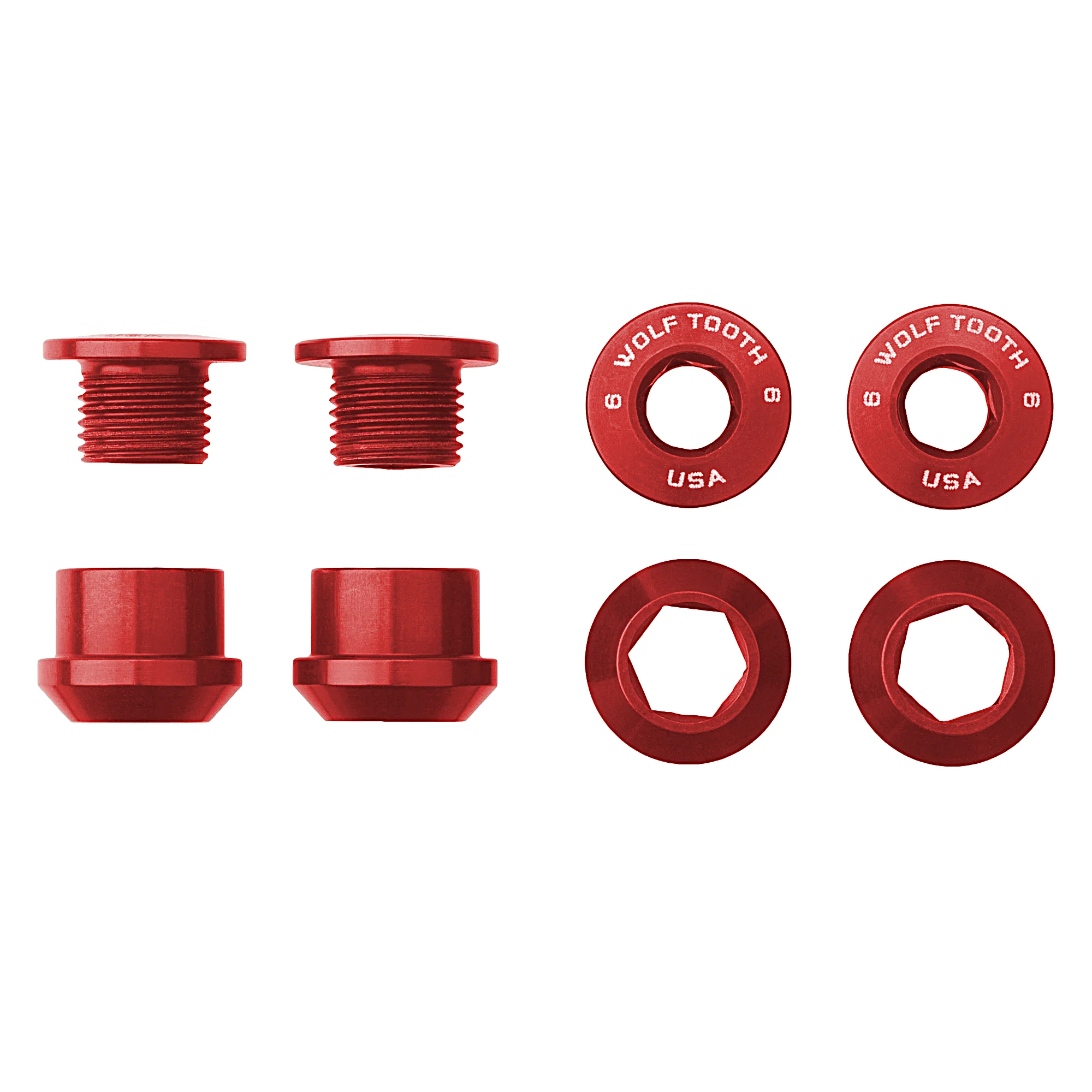 Set of 4 Chainring Bolts+Nuts for 1X - Image 3